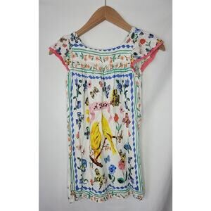Nathalie Lete H&M- Girl's Floral bird dress- size 8/9